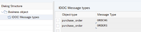 IDOC message type link