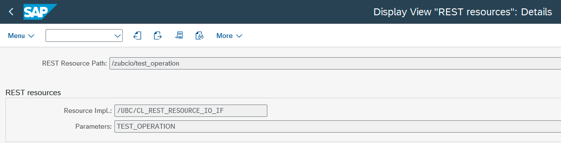 REST Resource I/O linkage