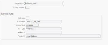 Object definition in customizing