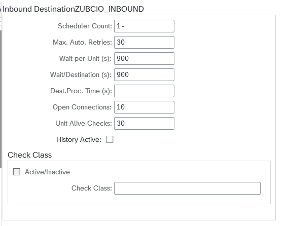 Inbound destination scheduler