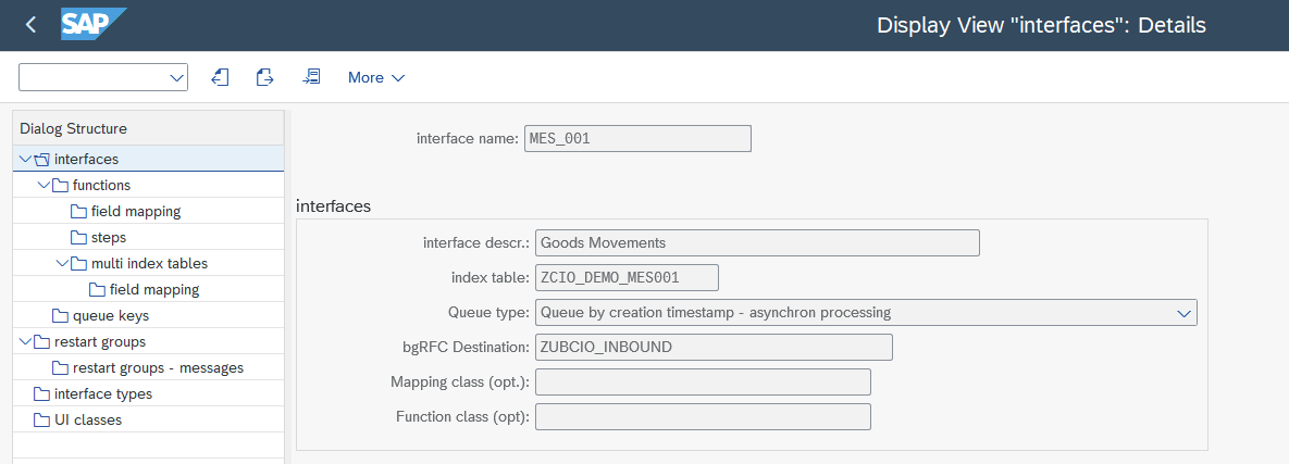 Interface definition