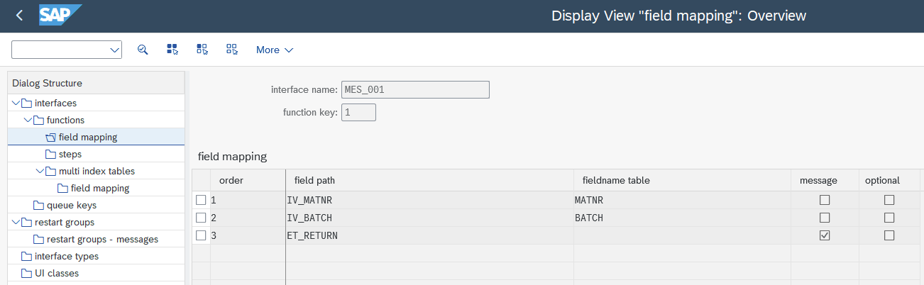 Field mapping