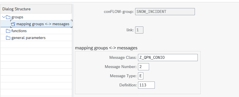 mapping groups messages example